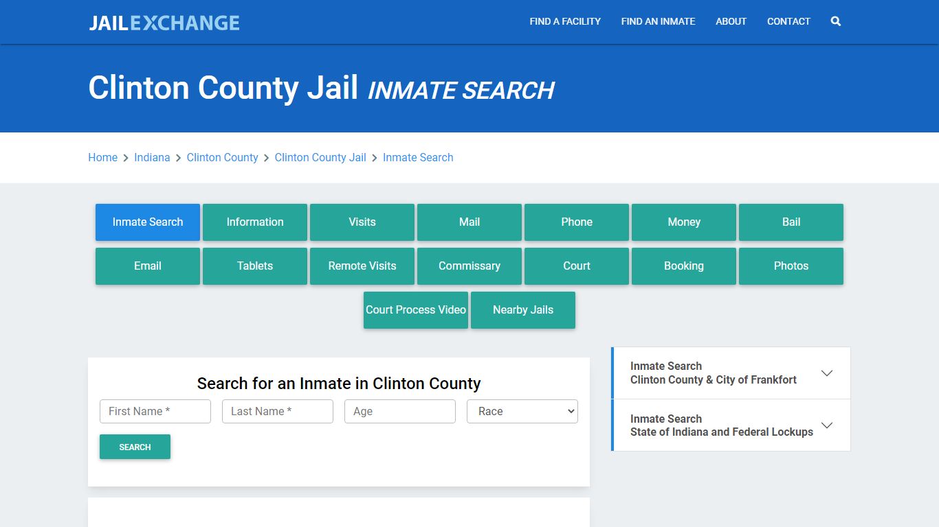 Clinton County Jail, IN Inmate Search: Roster & Mugshots - Jail Exchange